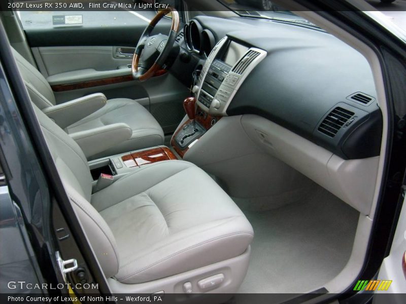 Flint Gray Mica / Light Gray 2007 Lexus RX 350 AWD