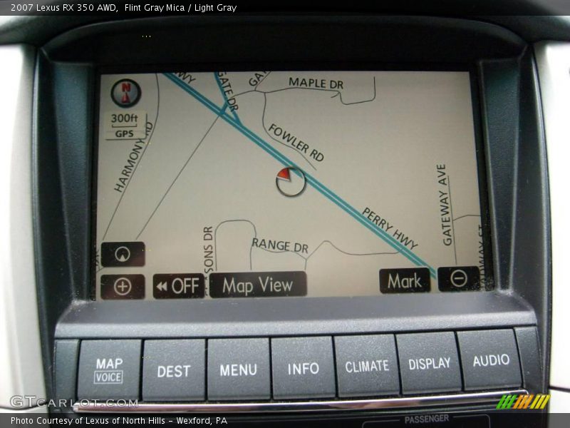Flint Gray Mica / Light Gray 2007 Lexus RX 350 AWD