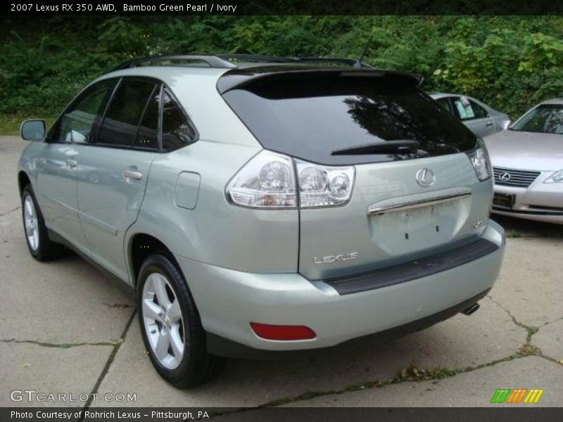 Bamboo Green Pearl / Ivory 2007 Lexus RX 350 AWD