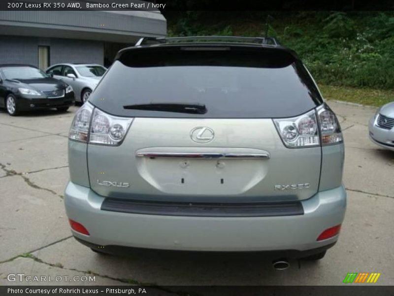 Bamboo Green Pearl / Ivory 2007 Lexus RX 350 AWD