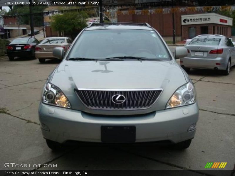 Bamboo Green Pearl / Ivory 2007 Lexus RX 350 AWD