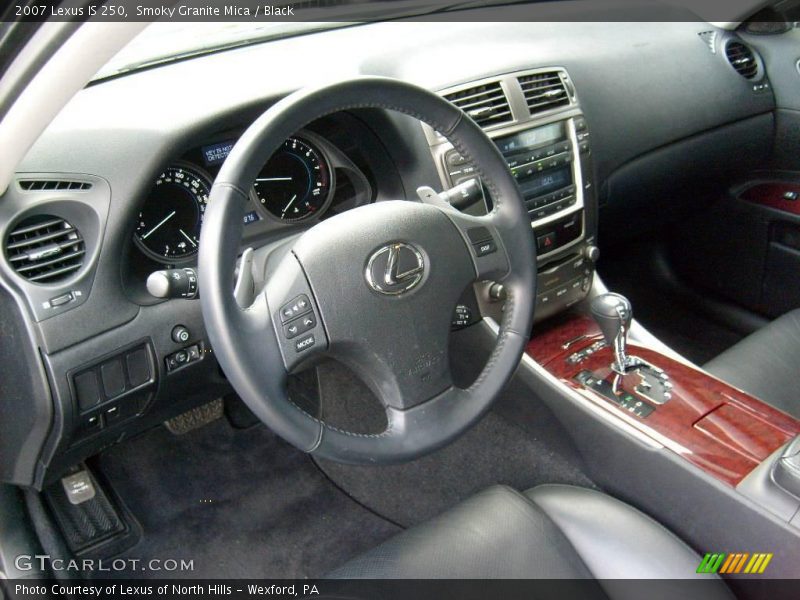 Smoky Granite Mica / Black 2007 Lexus IS 250