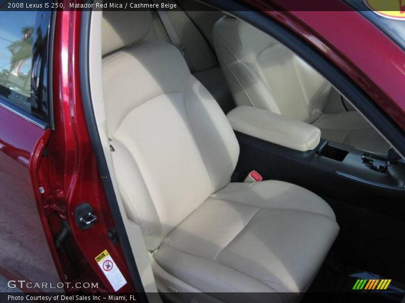 Matador Red Mica / Cashmere Beige 2008 Lexus IS 250