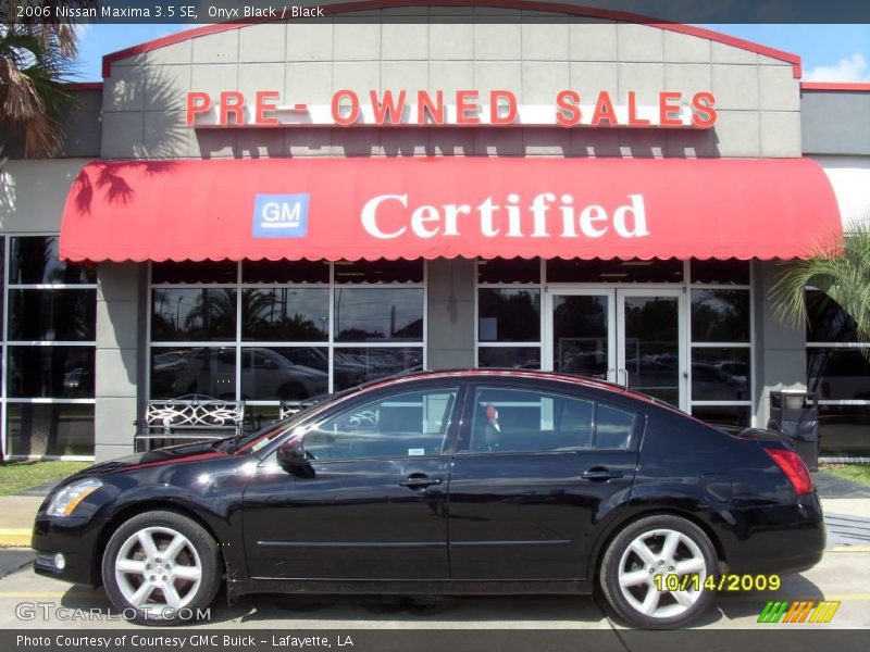 Onyx Black / Black 2006 Nissan Maxima 3.5 SE