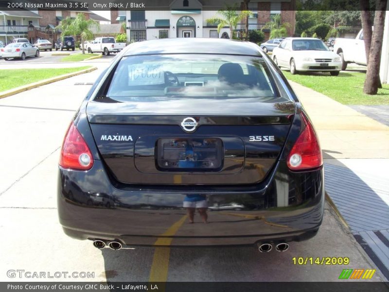 Onyx Black / Black 2006 Nissan Maxima 3.5 SE