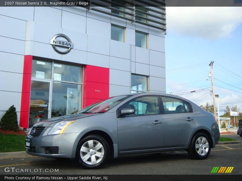 Magnetic Gray / Beige 2007 Nissan Sentra 2.0