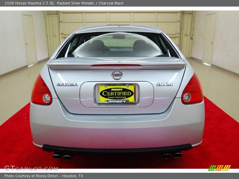 Radiant Silver Metallic / Charcoal Black 2008 Nissan Maxima 3.5 SE