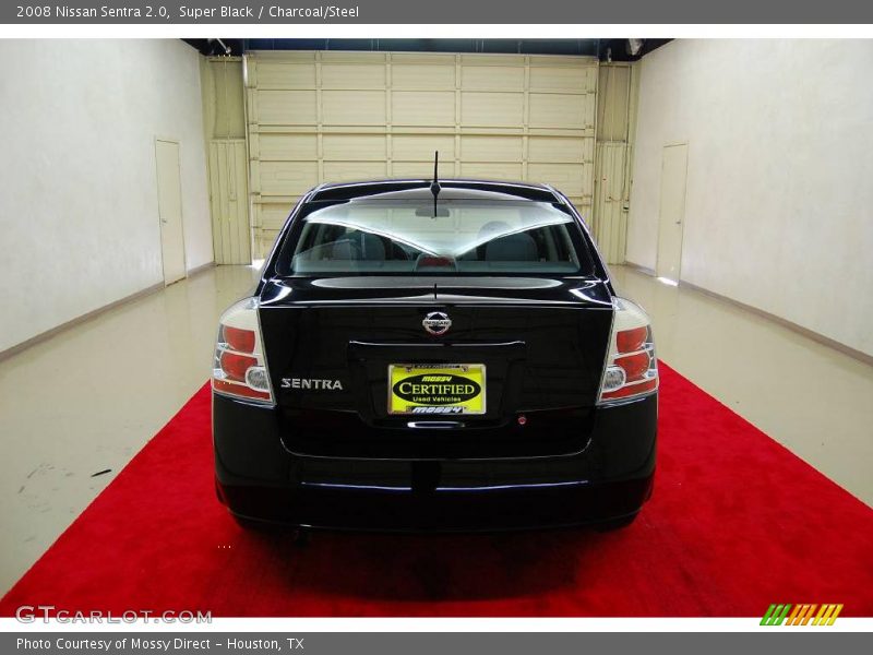 Super Black / Charcoal/Steel 2008 Nissan Sentra 2.0