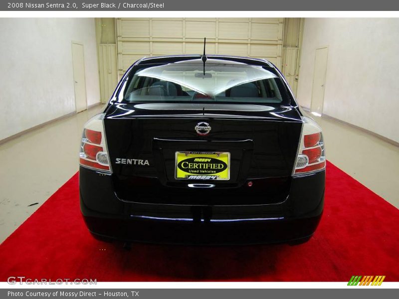 Super Black / Charcoal/Steel 2008 Nissan Sentra 2.0
