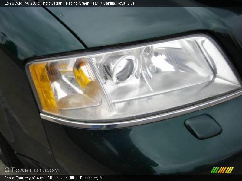 Racing Green Pearl / Vanilla/Royal Blue 1998 Audi A6 2.8 quattro Sedan