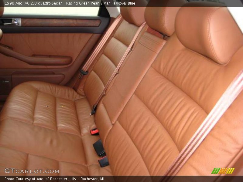 Racing Green Pearl / Vanilla/Royal Blue 1998 Audi A6 2.8 quattro Sedan