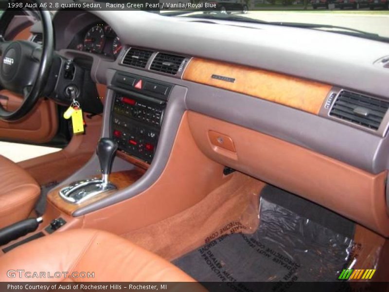 Racing Green Pearl / Vanilla/Royal Blue 1998 Audi A6 2.8 quattro Sedan