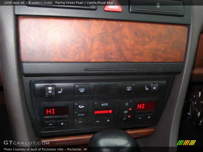 Racing Green Pearl / Vanilla/Royal Blue 1998 Audi A6 2.8 quattro Sedan