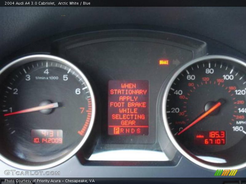 Arctic White / Blue 2004 Audi A4 3.0 Cabriolet