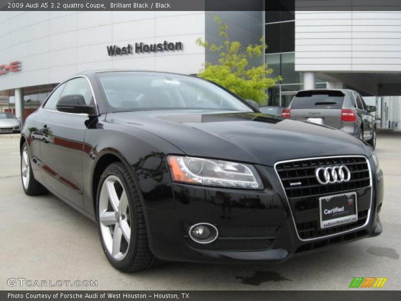 Brilliant Black / Black 2009 Audi A5 3.2 quattro Coupe