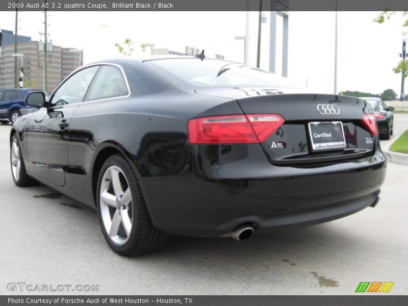 Brilliant Black / Black 2009 Audi A5 3.2 quattro Coupe