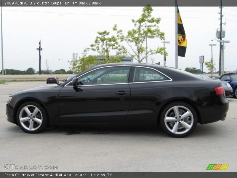 Brilliant Black / Black 2009 Audi A5 3.2 quattro Coupe
