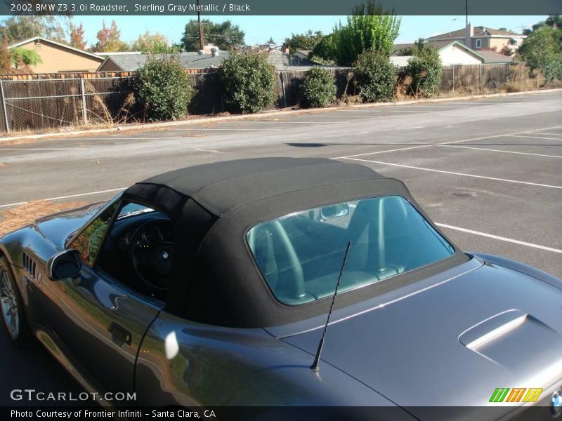 Sterling Gray Metallic / Black 2002 BMW Z3 3.0i Roadster