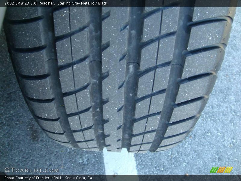 Sterling Gray Metallic / Black 2002 BMW Z3 3.0i Roadster