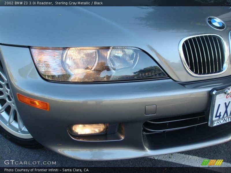 Sterling Gray Metallic / Black 2002 BMW Z3 3.0i Roadster