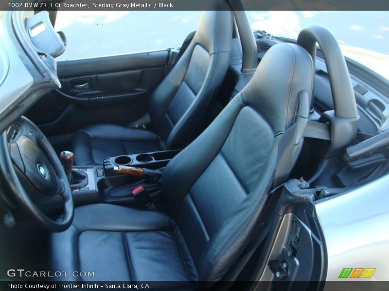 Sterling Gray Metallic / Black 2002 BMW Z3 3.0i Roadster