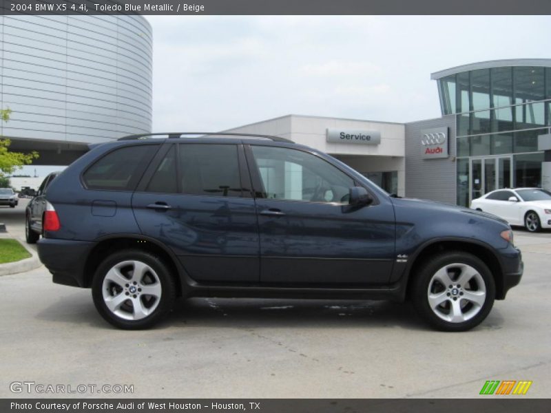 Toledo Blue Metallic / Beige 2004 BMW X5 4.4i