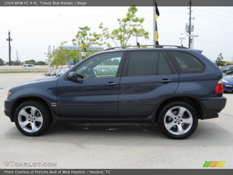 Toledo Blue Metallic / Beige 2004 BMW X5 4.4i