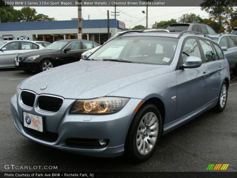 Blue Water Metallic / Chestnut Brown Dakota Leather 2009 BMW 3 Series 328xi Sport Wagon