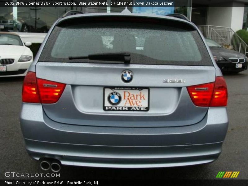 Blue Water Metallic / Chestnut Brown Dakota Leather 2009 BMW 3 Series 328xi Sport Wagon