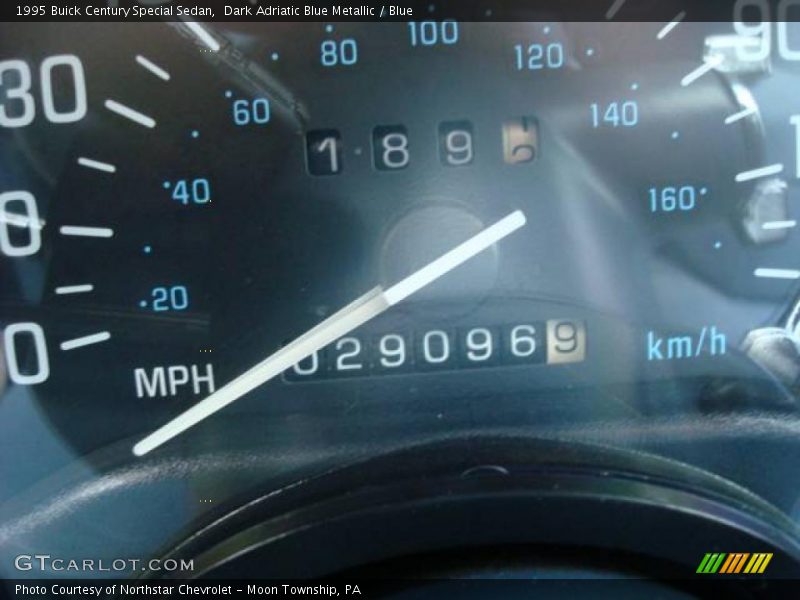 Dark Adriatic Blue Metallic / Blue 1995 Buick Century Special Sedan