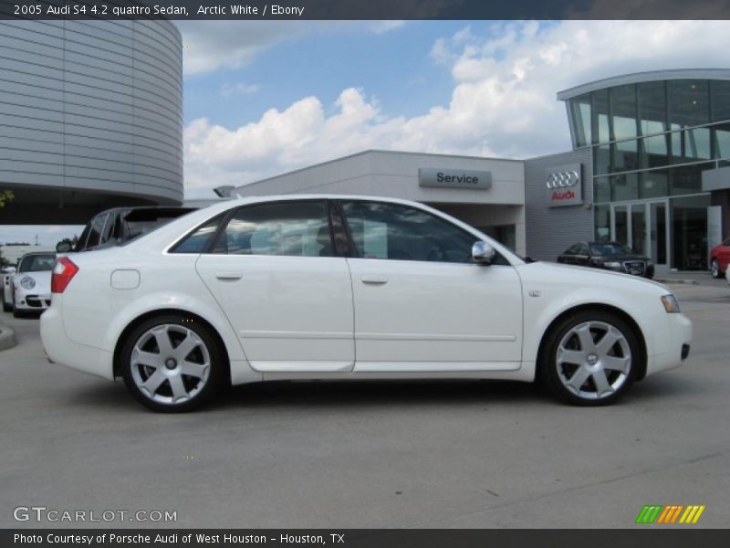 Arctic White / Ebony 2005 Audi S4 4.2 quattro Sedan