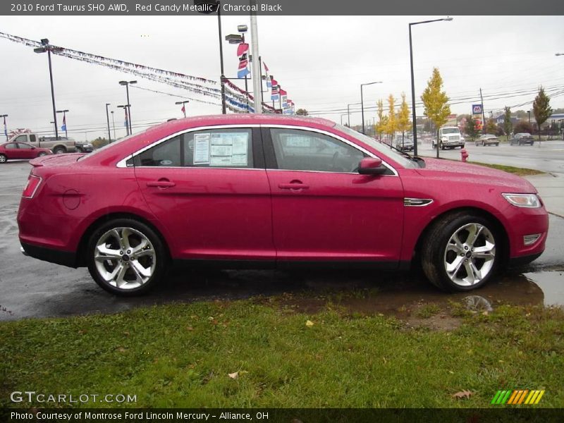 Red Candy Metallic / Charcoal Black 2010 Ford Taurus SHO AWD