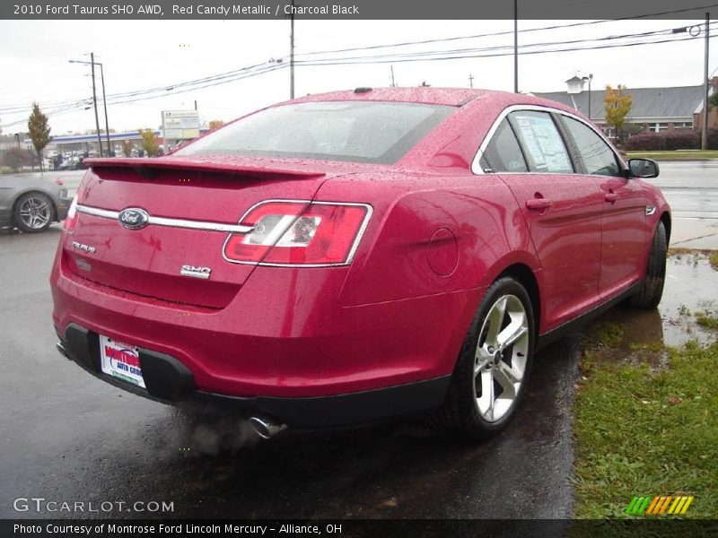 Red Candy Metallic / Charcoal Black 2010 Ford Taurus SHO AWD