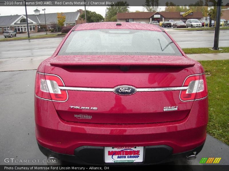 Red Candy Metallic / Charcoal Black 2010 Ford Taurus SHO AWD