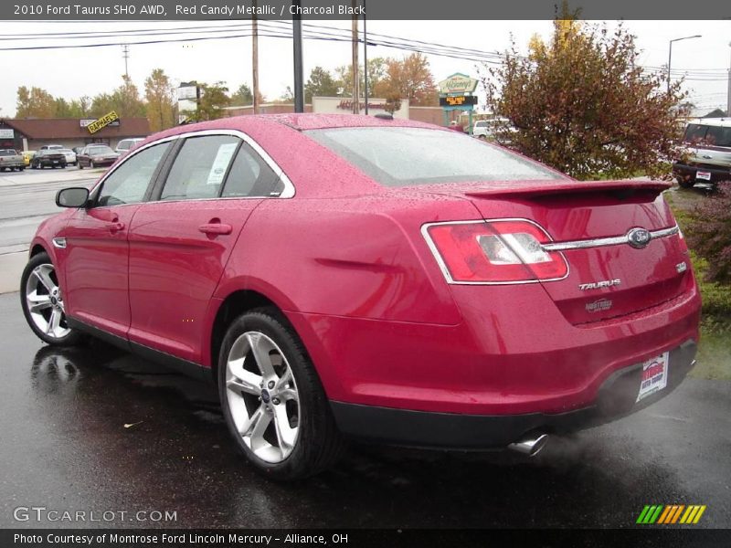 Red Candy Metallic / Charcoal Black 2010 Ford Taurus SHO AWD