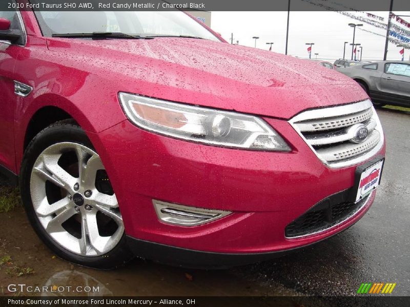Red Candy Metallic / Charcoal Black 2010 Ford Taurus SHO AWD