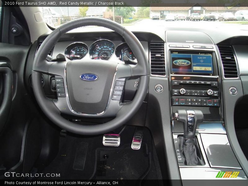 Red Candy Metallic / Charcoal Black 2010 Ford Taurus SHO AWD
