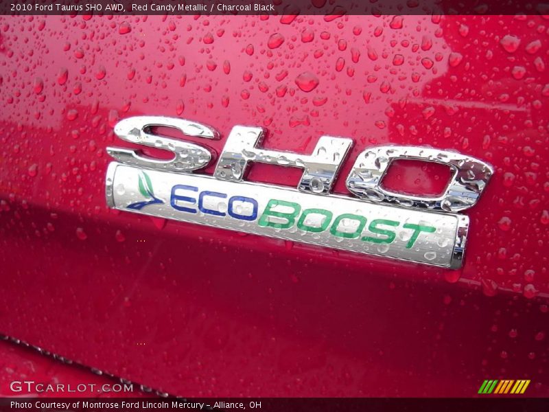 Red Candy Metallic / Charcoal Black 2010 Ford Taurus SHO AWD