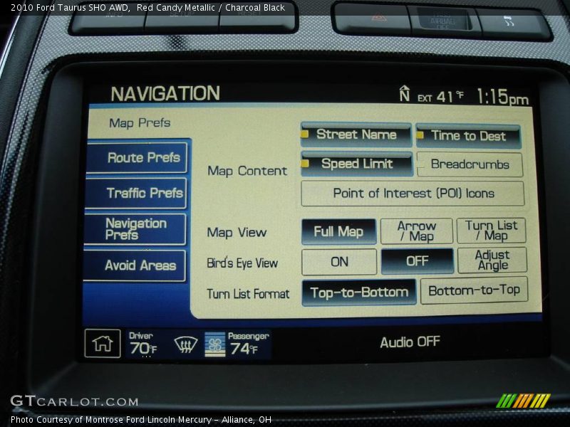 Red Candy Metallic / Charcoal Black 2010 Ford Taurus SHO AWD