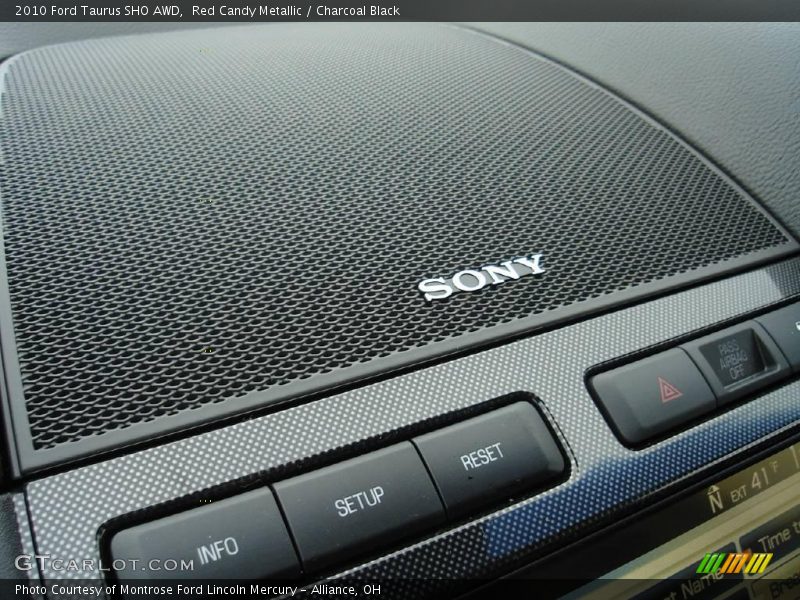 Red Candy Metallic / Charcoal Black 2010 Ford Taurus SHO AWD