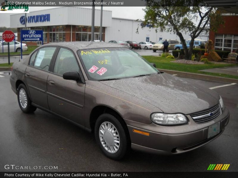 Medium Bronzemist Metallic / Neutral 2002 Chevrolet Malibu Sedan