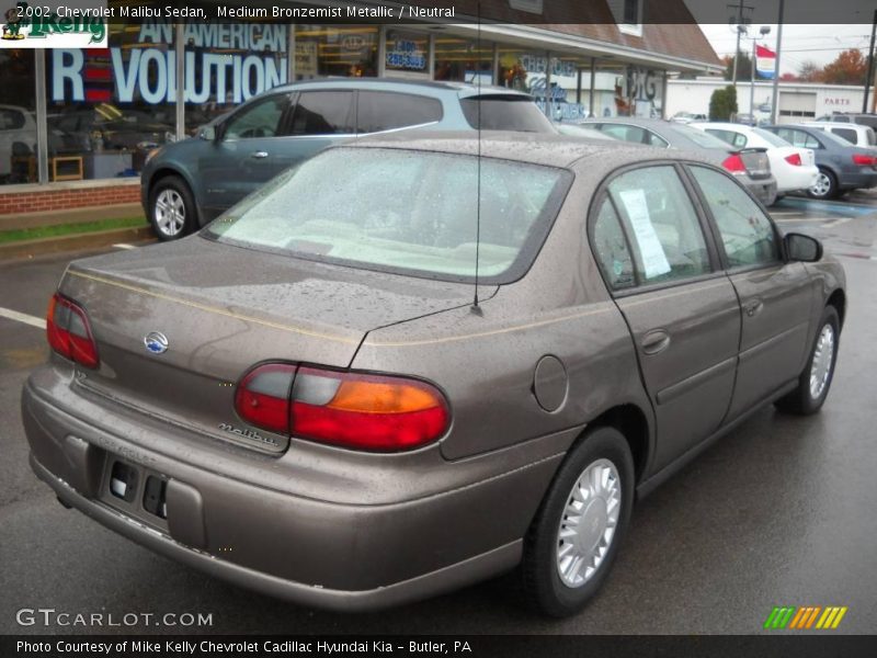Medium Bronzemist Metallic / Neutral 2002 Chevrolet Malibu Sedan