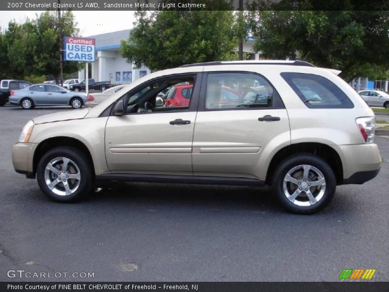 Sandstone Metallic / Light Cashmere 2007 Chevrolet Equinox LS AWD