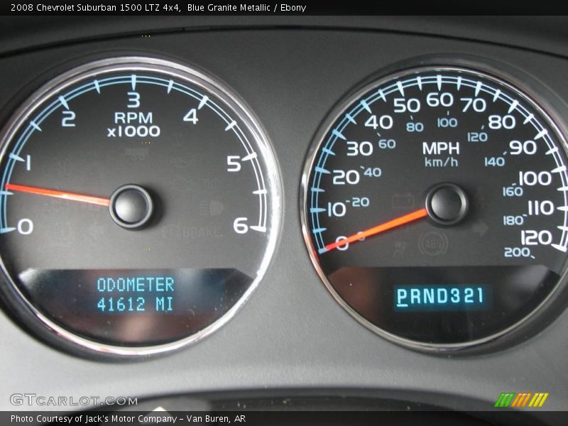 Blue Granite Metallic / Ebony 2008 Chevrolet Suburban 1500 LTZ 4x4