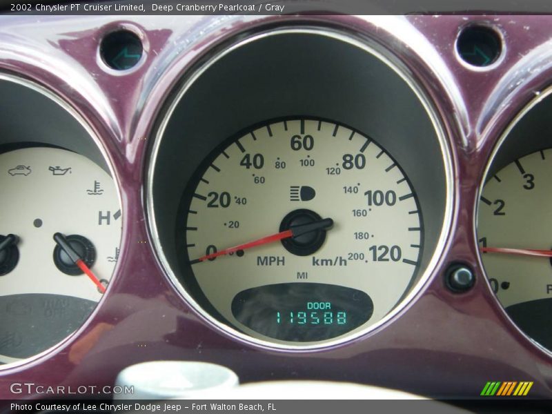 Deep Cranberry Pearlcoat / Gray 2002 Chrysler PT Cruiser Limited