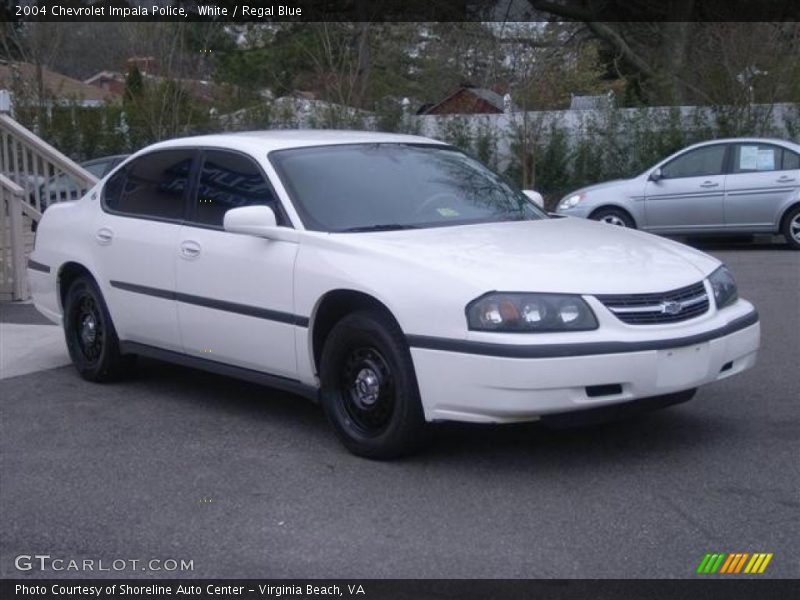 White / Regal Blue 2004 Chevrolet Impala Police