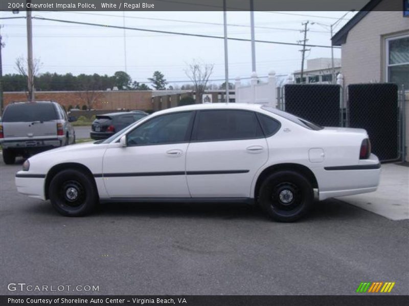 White / Regal Blue 2004 Chevrolet Impala Police