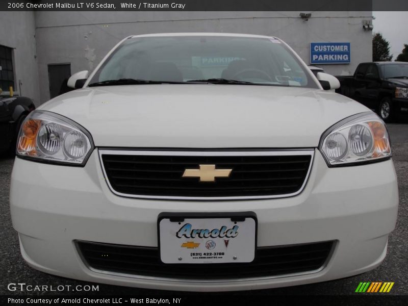 White / Titanium Gray 2006 Chevrolet Malibu LT V6 Sedan