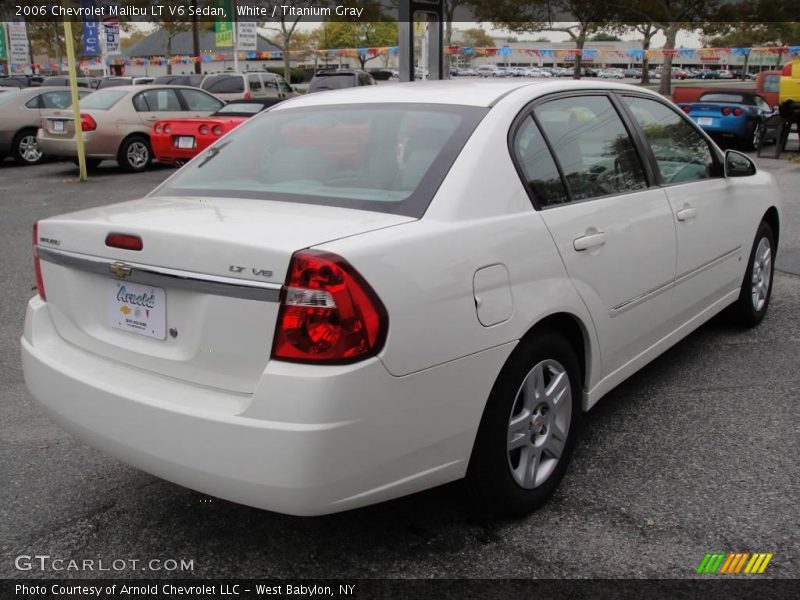 White / Titanium Gray 2006 Chevrolet Malibu LT V6 Sedan
