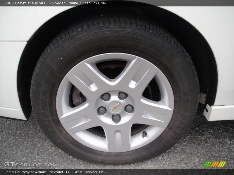 White / Titanium Gray 2006 Chevrolet Malibu LT V6 Sedan